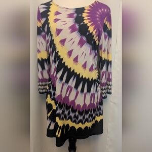 Alfani Bold Print Tunic/Dress, Size PM